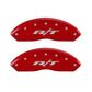 MGP 4 Caliper Covers Engraved Front & Rear RT Red finish silver ch