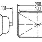 Hella E-Code 5in x 7in H4 Conversion Headlamp Kit