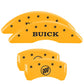 MGP 4 Caliper Covers Engraved Front & Rear MGP Yellow Finish Black Char 2003 Isuzu Ascender