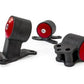 Innovative 94-01 Integra B-Series Black Steel Mounts 85A Bushings (Auto to Manual Cable)