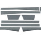 Putco 10-18 RAM 2500 Crew Cab 6.5in- 5.5in Wide w/o Factory Flares 12pcs Blk Platinum Rocker Panels