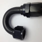 Fragola -6AN Nut x -8AN Hose 180 Degree Expanding Hose End - Black