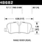Hawk 05-09 Range Rover LR3 D1099 LTS Street Rear Brake Pads