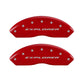 MGP 4 Caliper Covers Engraved Front & Rear Explorer Red finish silver ch
