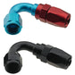 Fragola -4AN x 120 Degree Pro-Flow Hose End - Black