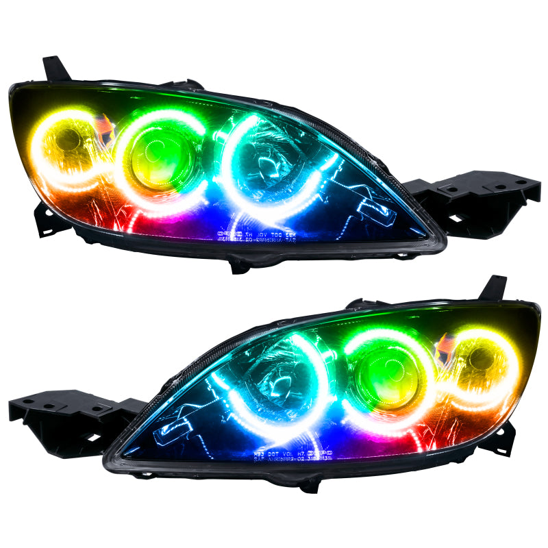 Oracle 04-09 Mazda 3 SMD HL - Hatchback - Halogen Style - ColorSHIFT w/ Simple Controller