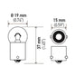 Hella Bulb 5007 12V 5W BA15s B6