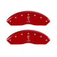 MGP 4 Caliper Covers Engraved Front & Rear Tiffany Snake Red finish silver ch