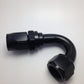 Fragola -10AN Nut x -12AN Hose Reducing Hose End 150 Degree - Black