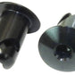 Moroso Quick Fastener - Oval Head - 7/16in x .500in - Aluminum - Black - 10 Pack
