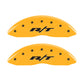 MGP 4 Caliper Covers Engraved Front & Rear RT Yellow finish black ch