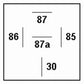 Hella Mini ISO 5 Pole Relay 12V SPDT