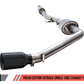 AWE Tuning 20-21 Jeep Gladiator JT 3.6L Tread Edition Cat-Back Single Side Exhaust - Diamond Blk Ti