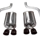 Corsa 09-13 Chevrolet Corvette C6 6.2L V8 Black Sport Axle-Back Exhaust