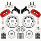 Wilwood Dynapro 6 Front Hub Kit 12.19in Drilled Red 69-70 Impala Drum/Disc 69-82 Vette