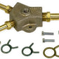 Moroso Universal Fuel Block Kit - 1/2in Hose Inlet w/Two 1/2in Hose Outlets