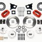 Wilwood Forged Dynalite Front Kit 11.00in Red AMC 71-76 OE Disc w/o Bendix Brakes