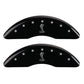 MGP 4 Caliper Covers Engraved Front & Rear Tiffany Snake Black finish silver ch