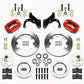 Wilwood Forged Dynalite Front Kit 12.19in Red 69-70 Impala Drum/Disc 69-82 Vette