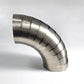 Ticon Industries 3.5in Welded Pie Cuts 1.65D Loose Radius 90 Deg Bend 1mm/.039in- 10pk
