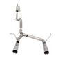 Corsa 07-18 Jeep Wrangler JKU 3.6L Sport 2.75in Cat-Back Exhaust w/ Single 4in Tips