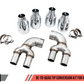 AWE Tuning 2019+ BMW M340i (G20) OE-Config-To-Quad Tip Conversion Kit - Chrome Silver Tip