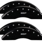 MGP 4 Caliper Covers Engraved Front & Rear 2019+ Ram 2500/3500 Black Finish Silver MGP Logo