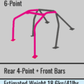 Cusco D1 Chromoly 2-Pssgr 6-PT DASH-THRU Roll Cage Subaru GRB STi 08-14 (S/O/No Cancel) CUSCO BLUE