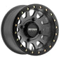 Method MR401 UTV Beadlock 14x7 / 4+3/13mm Offset / 4x156 / 132mm CB Titanium Wheel- Matte Black Ring