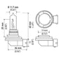 Hella Optilux H9 12V/100W XB Xenon White Bulb (pair)