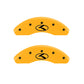MGP 4 Caliper Covers Engraved Front & Rear Circle K/Kia Yellow Finish Black Char 2013 Kia Optima