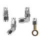 Fragola -4AN x 45 Degree Bent Hose End Double Swivel