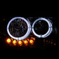 ANZO 2001-2011 Ford Ranger Crystal Headlight Chrome w/Corner Lights (OE Replacement)