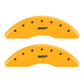 MGP 4 Caliper Covers Engraved Front & Rear MGP Yellow finish black ch