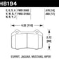 Hawk 92-00 Dodge Viper / 00 Mustang Cobra SVT  HPS Street Front Brake Pads