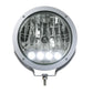 Putco HID Lamp w/4 LED DayTime Running Lights - 9in Silver Housing w/ Clear Lens HID Off Road Lamps