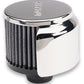 Moroso Filtered Valve Cover Breather - Push-In - Half Hood - 1.22in ID