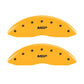 MGP 2 Caliper Covers Engraved Front MGP Yellow Finish Black Characters 2005 Toyota Tundra