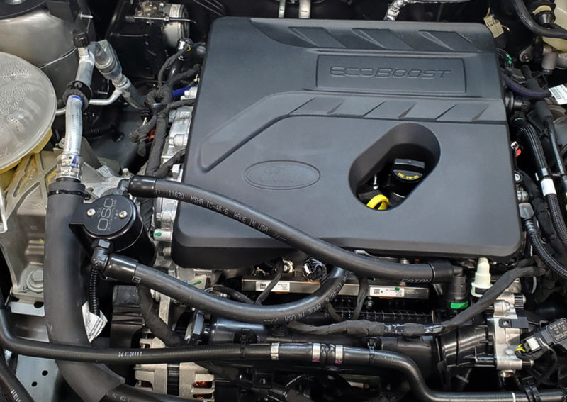 J&L 2021-2022 Ford Bronco 1.5L EcoBoost Passenger Side Oil Separator 3.0 - Black Anodized