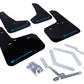 Rally Armor 12-19 Ford Focus ST / 16-19 RS Black UR Mud Flap w/ Nitrous Blue Logo