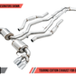 AWE Tuning 2019+ BMW M340i (G20) Resonated Touring Edition Exhaust - Quad Chrome Silver Tips
