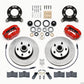 Wilwood Forged Dynalite-M Front Kit 11.30in 1 PC Rotor&Hub Red 1970-1973 Mustang Disc & Drum Spindle