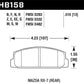 Hawk 86-95 Mazda RX-7 HPS Street Rear Brake Pads