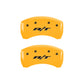 MGP 4 Caliper Covers Engraved Front & Rear RT1-Truck Yellow Finish Black Char 2006 Dodge Charger