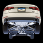AWE Tuning Audi B9 A4 Touring Edition Exhaust Dual Outlet - Diamond Black Tips (Includes DP)
