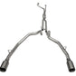 Corsa 21-22 Dodge Ram TRX Crew Cab Baja Catback Exhaust Dual Rear Gunmetal Tip