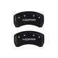 MGP 4 Caliper Covers Engraved Front & Rear MOPAR Red finish silver ch