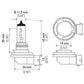 Hella Bulb H11 12V 55W Pgj192 T4 +50