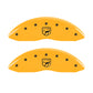 MGP 4 Caliper Covers Engraved Front Viper Rear Snake Yellow Finish Black Char 2002 Dodge Viper