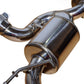 Injen 07-17 Jeep Wrangler JK 3.6L/3.8L 63mm Polished Axle-back Exhaust w/ 4in Black Tips